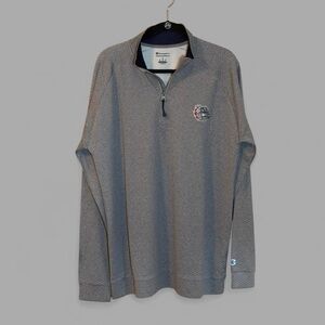 Champion Gonzaga Quarter-Zip Heather Gray Men's lightweight Sweatshirt Large